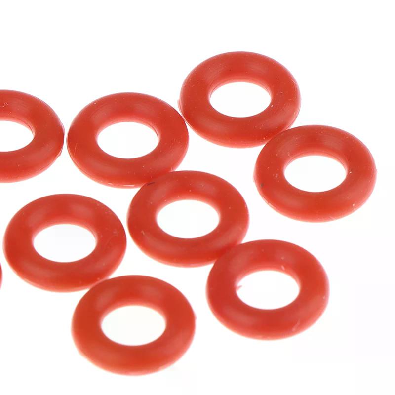 10 Pcs Food Grade Silicone O-rings Set Red VMQ Coffee Machine Pressure Tube Sealing Washers for Espresso Machine Repair Kit