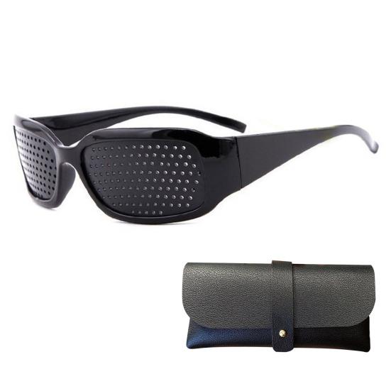 Correction Glasses Pinhole Design Unisex Correction Glasses for Vision Improvement Lightweight Comfort Frame Glasses for All-Day Wear