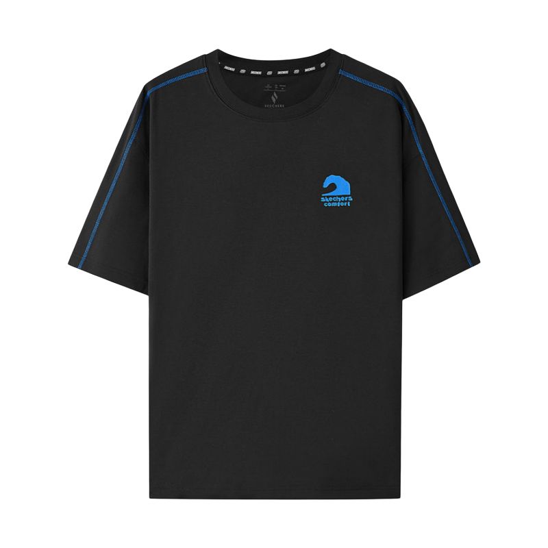 Skechers Cool Breathable Sun Protection Antibacterial Quick-Dry Sports Short Sleeve T-Shirt Unisex Tops L226U020-0018 M