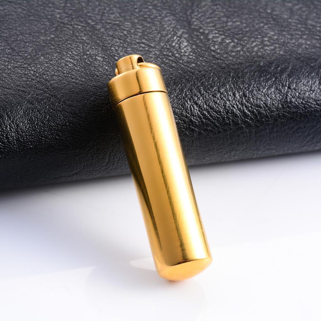 Keepsake Stainless Steel Cylinder Urn Pendant for Pet Ashes Necklace Chain Choker Charms Funeral Cremation Jewelry Accessories