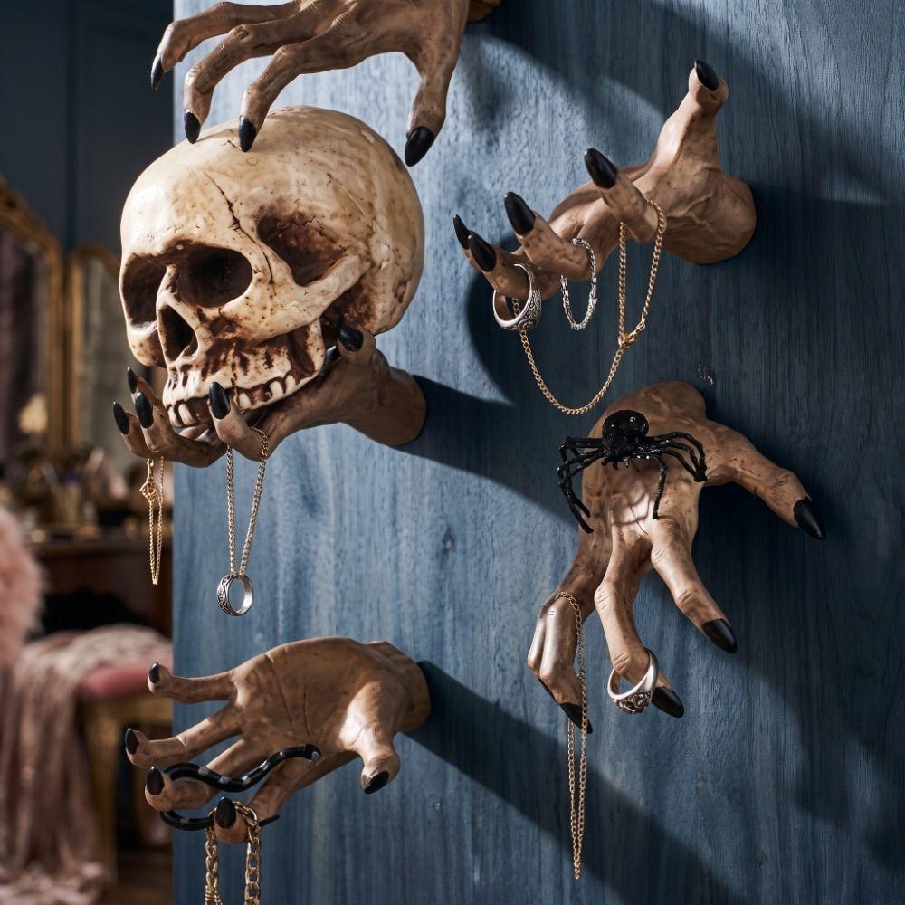 Resin Wall Hanging Decor Spooky Resin Wall Hanging Wall Sculpture Halloween Party