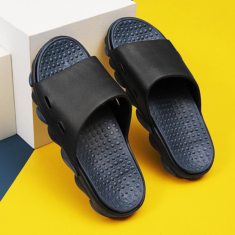 Große rutschfeste Hausschuhe für Herren im Innen- und Badezimmer, flache Hausschuhe, Frühlings- und Sommer-Hausschuhe für den Strand