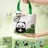 Astuccio Panda con Segnalibro Magnetico e Spilla Include Gomma, Quaderni, Penne, Righelli, Blocchetti Adesivi per Studio Bambini College