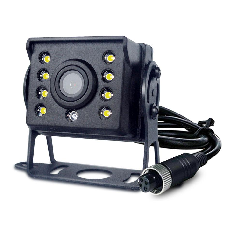 QXNY Universal Car Rear View Backup Camera with 5 Inch Monitor for Truck CCD HD Screen LED Night Vision Waterproof 12V/24V