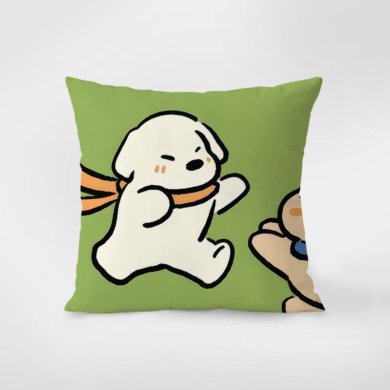 Stil desen animat Fericit Drăguț Față de pernă Îmbrățișare pentru cămin Decorare Birou Sufragerie Canapea Față de pernă