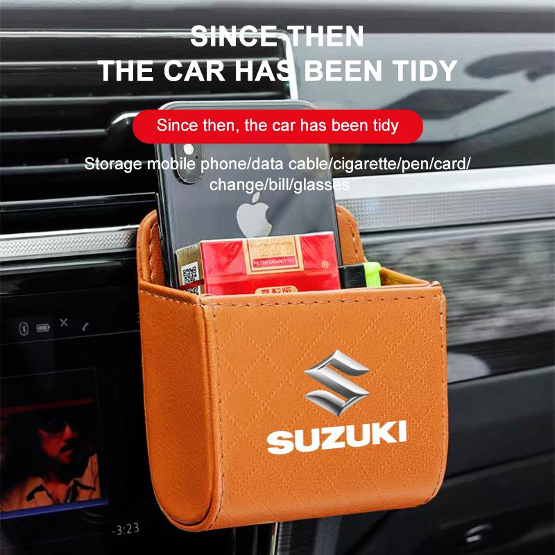 Aufbewahrungstasche für Autoinnenraum, Ablagetasche für Luftauslass, Hänge-Organizer-Box für Suzuki Jimny Samurai S-Cross SX4 GW250 Swift XL-7 ALTO IGNIS Zubehör