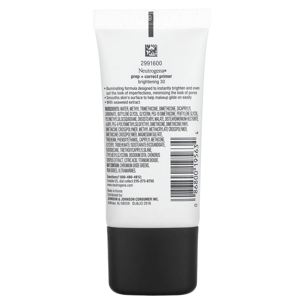 Neutrogena Prep + Correct Primer, Brightening, 30 G (1 Oz)