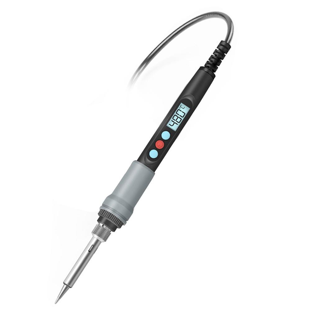 Kit Saldatore Digitale 90W 12 In 1 – Temperatura Regolabile 180-480°C, Display LCD, 5 Punte, Stagno E Flussante Inclusi