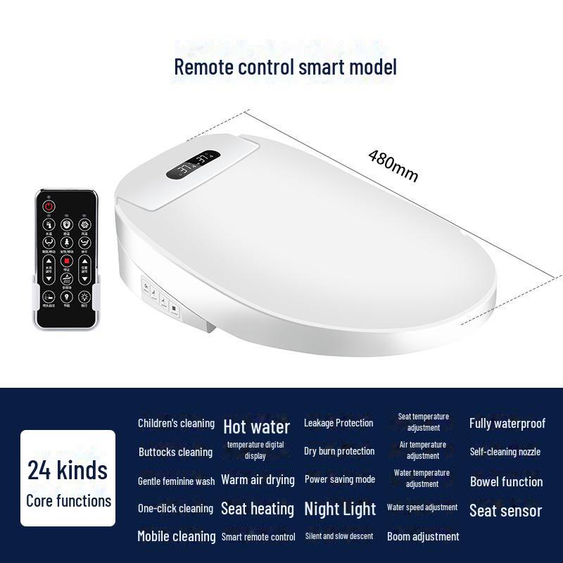 Wielofunkcyjna inteligentna deska sedesowa z pilotem, elektrycznym ogrzewaniem, funkcjami czyszczenia i suszenia