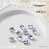 Moonlight Nail Art Diamond Decorations - 10 Pieces: Rectangle, Octagon, Square, Pointed Bottom Designs