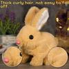 Stuffed Animal Electric Toy Rabbit Wiggle Ears Walking Wiggle Rabbit  Kids Toy