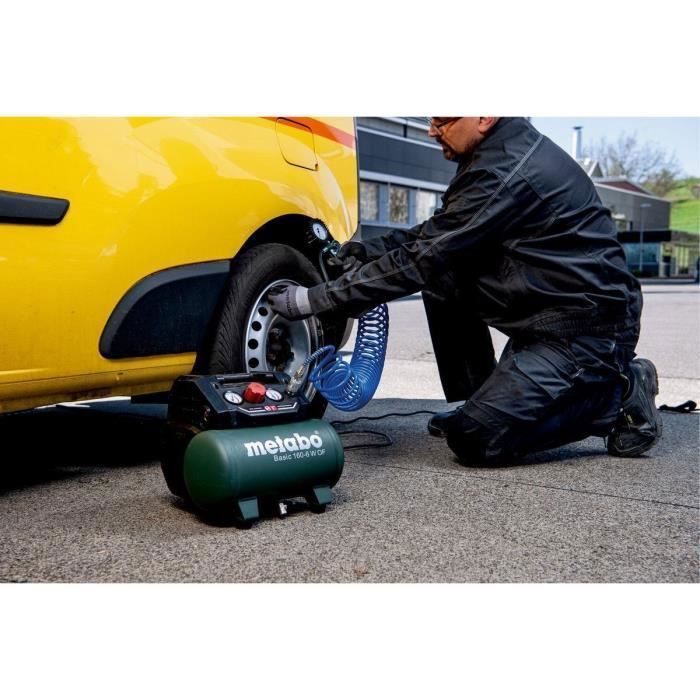 Compresseur - METABO - Basic 160-6 W OF - 6 Litres - 900 W - 8 Bar