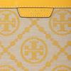 Tory Burch Perry Monogram Large Capacity Jacquard Leather Tote Shoulder Bag Women Tote Bags Yellow 83312-703