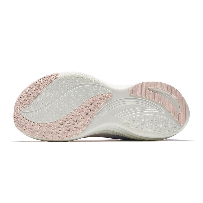 New Anta Leaf 1.0 Slip Resistant Abrasion Resistant Low top Casual Running Shoes Women's Pink White Purple 122545535-5