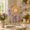 Hanging Decorations Crystal Pendant Colourful Dream Catcher Crystal Wind Chime  For Outside