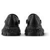 Cow Leather Comfortable Round Toe Loafers Men's Black 1ACDFJ