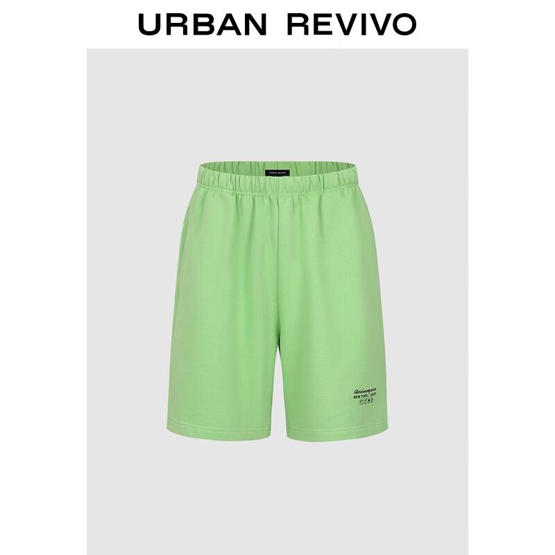 UR Men s Dopamine Casual Letter Print Elastic Waist Shorts 30