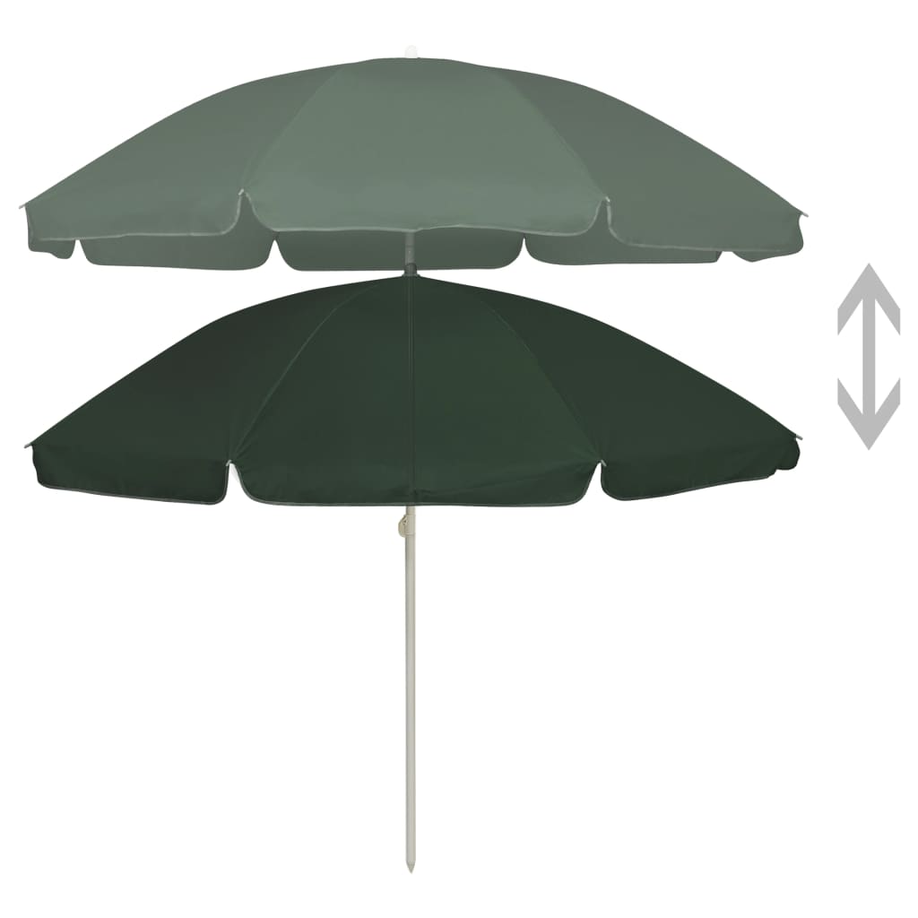 Beach Umbrella Green 240 Cm