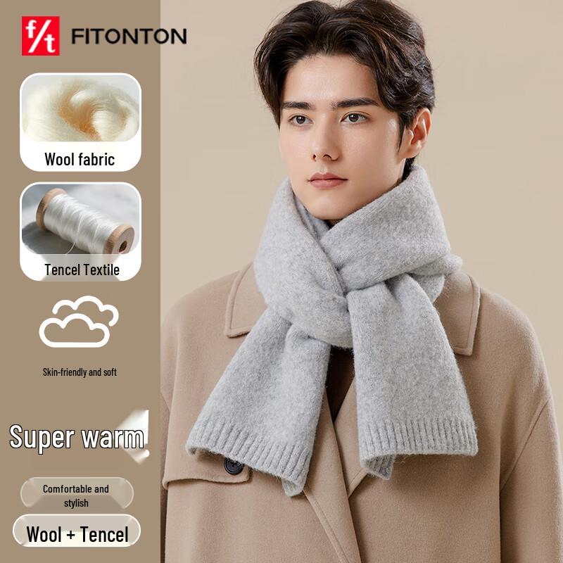 

FitonTon Men s Winter Wool Scarf