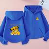 Kids Cardigan Hoodie Zipper Style Sweatshirt Girl Boy 3-12Y Leisure Fashion Long Sleeves Coat Clothes Anime Film Print Loose Top
