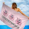 Kawaii O-Opanchu Usagi Beach Towel Cartoon Cute Summer Kids Large Bath Pool Beach Towel Microfiber Absorbent For Swimming Travel
