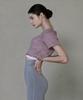 Debiweeo Women'S Yoga Wear Devi-T0018-Mist Pink Pilates New Wave Holic Crop