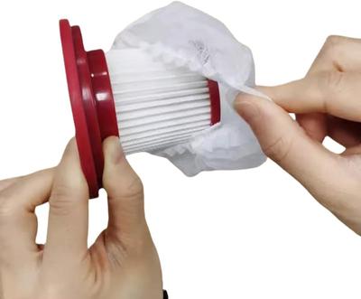 100pcs Disposable Vacuum Cleaner Filter Protective Cover - Washable Non-woven Fabric for Handheld Vacuum Cleaner