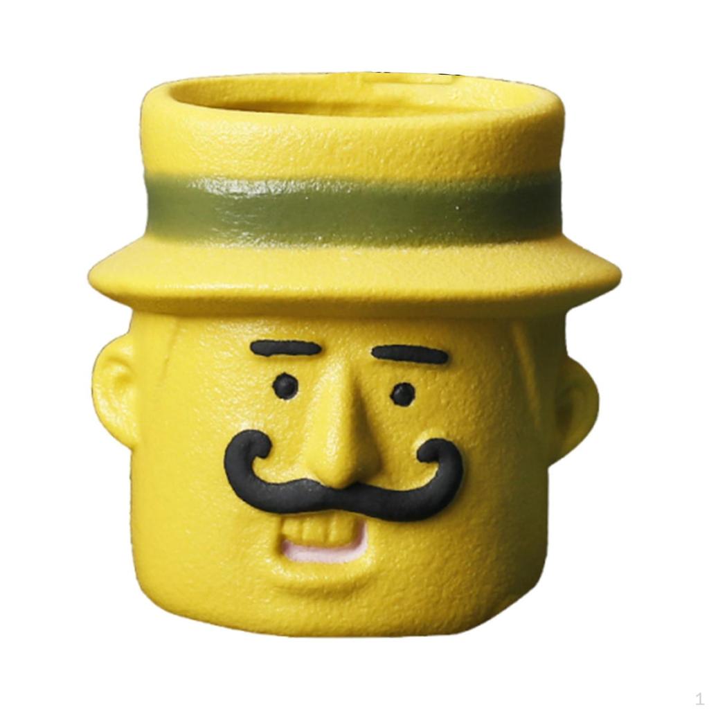 Ceramic Flower Pot Funny Cartoon Planter Artwork Modern Cute Plant Flowerpot for Balcony