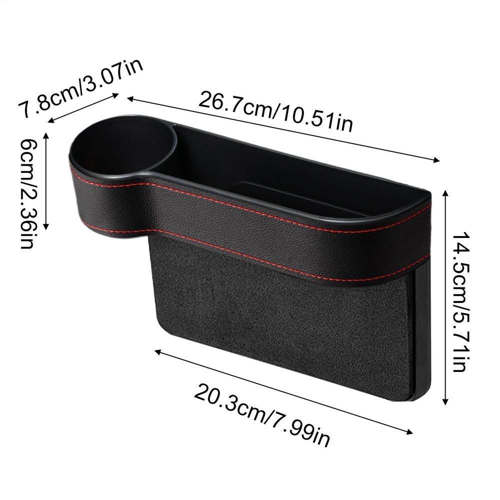 Organizer Samochodowy Szczelina Przedniego Siedzenia Organizer do Przechowywania na Siedzenie Samochodowe Uchwyt na Kubek Skórzane Akcesoria Samochodowe Na Portfel Telefon Klucze Karty