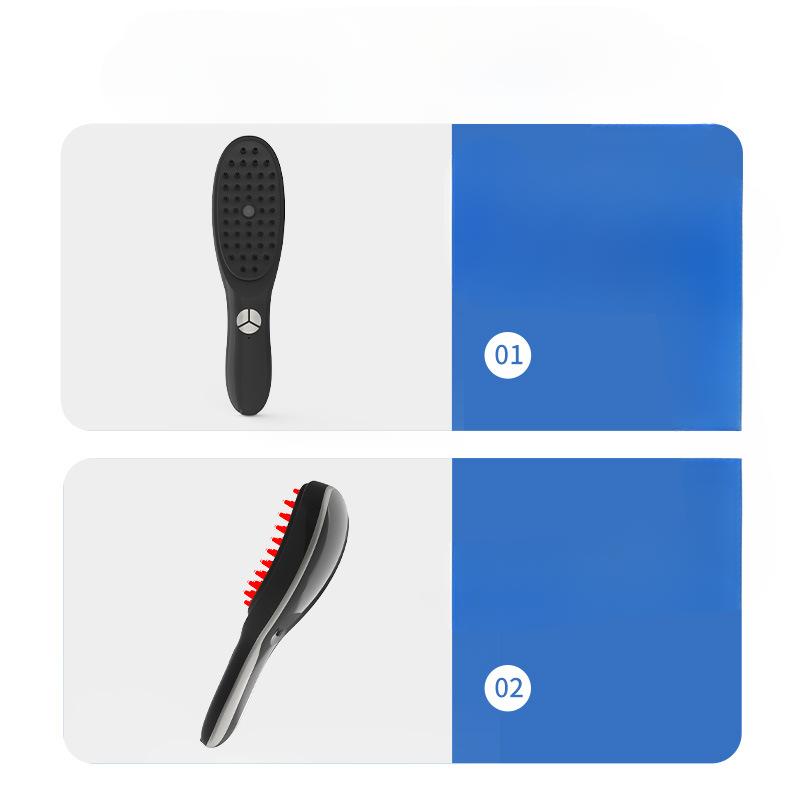 Red and Blue Electric Spray Massage Hair Growth Comb Anti-off Meridian Comb Head Massager Outlet
