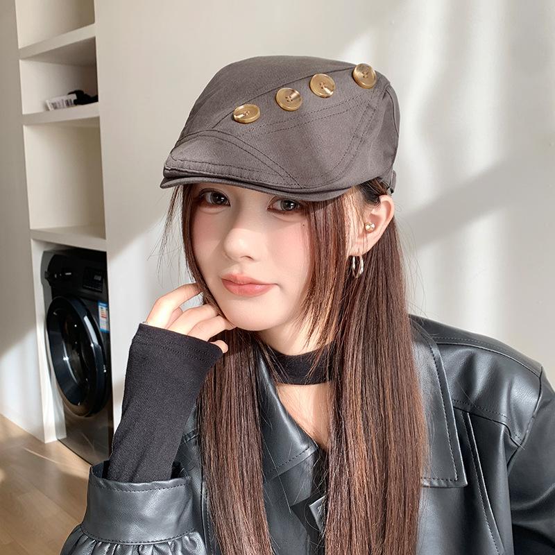 Retro Anti-duck Tongue Beret Children Summer Painter Newsboy Hat Simple Versatile Face Small Forward Hat
