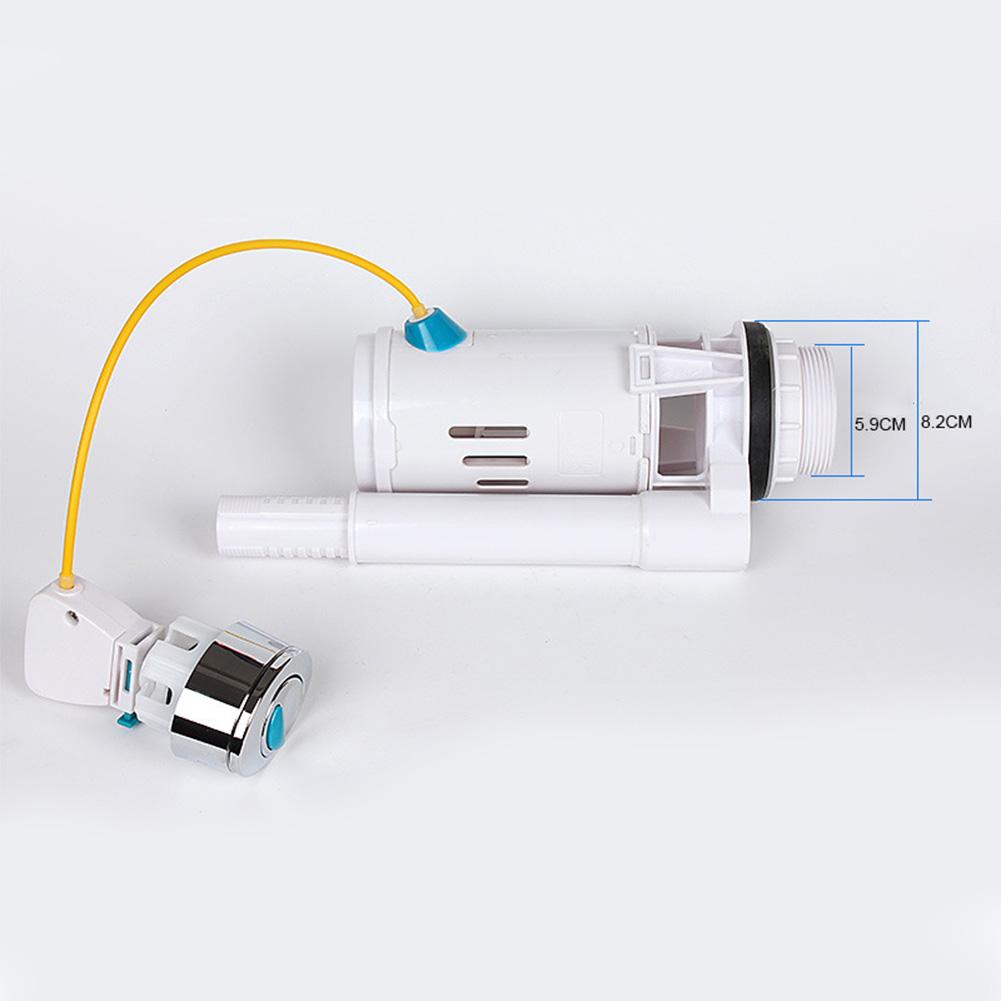Upgrade your Bathroom with the Toilet Cistern Dual Flush Valve Push Button featuring an Adjustable Overflow Pipe