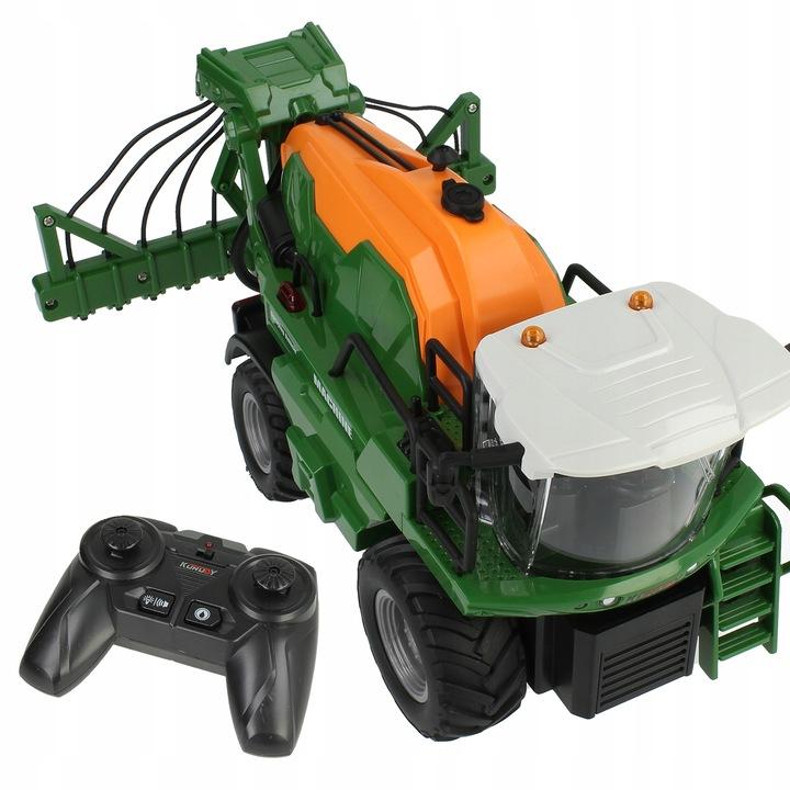 Traktor Zabawka Zdalnie Sterowany Rc Maszyna Rolnicza + Opryskiwacz Z Wodą