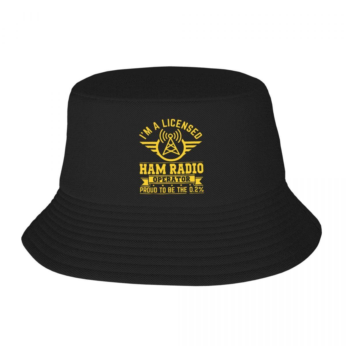 

Custom Unisex Licensed Ham Radio Operator Bucket Hat Travel Beach Summer Camping Hats