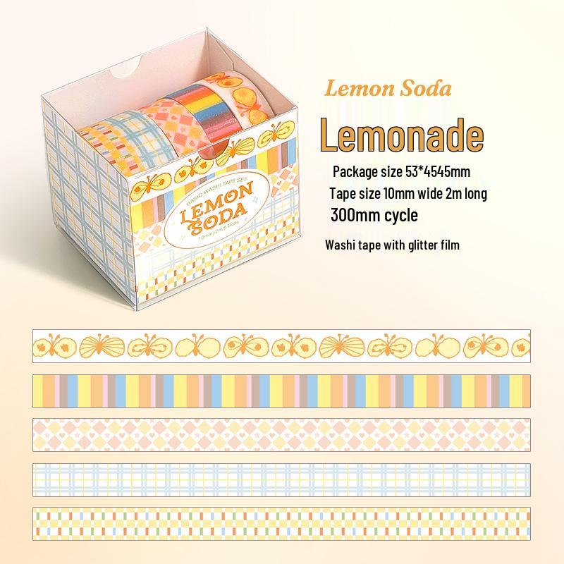 Xin Mo Washi Tape Set: Frosting Fantasy Series - 6 Styles for Basic Journal Decorations