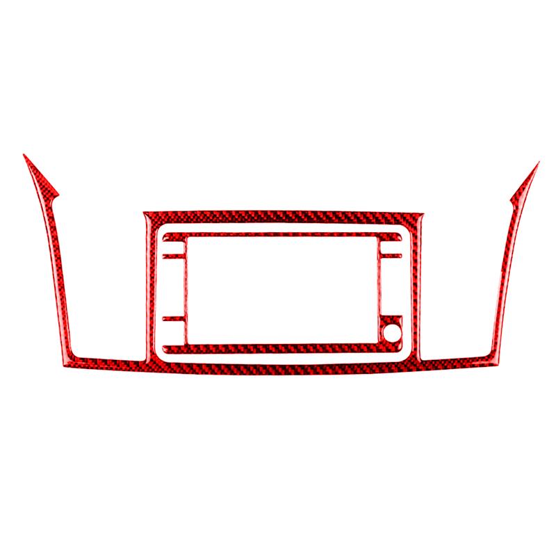 Auto-Navigationssystem Displayabdeckung Zierrahmen Kohlefaser-Aufkleber Für Mitsubishi Lancer 2008-2015 Styling-Zubehör
