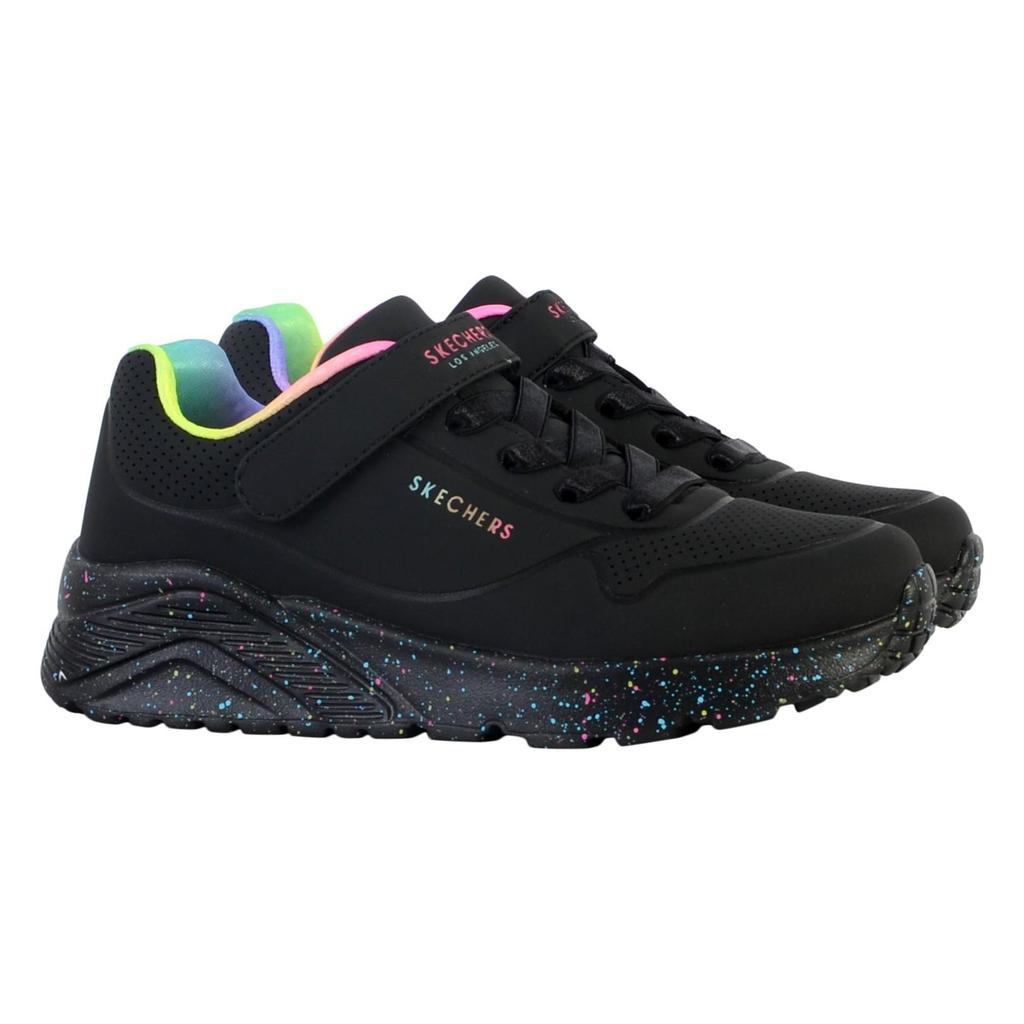 Skechers Sneakers Schwarz Unisex Junior Uno Lite Rainbow Specks