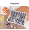 55-Piece Stainless Steel Piping Tip Set for Cakes - Various Shapes