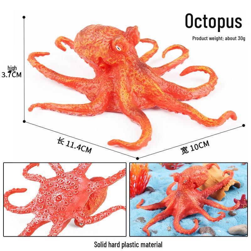 Ocean Wildlife Simulation Toy Set: Sea Turtle, Shark, Whale, Sea Lion, Tiger Shark, Manta Ray, Seal, Grouper.