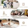 Italienischer Leichter Luxus Wohnzimmer Teppich Rutschfest Schmutzabweisend Pflegeleicht Creme Stil Premium Sofa Schlafzimmer Bodenmatten