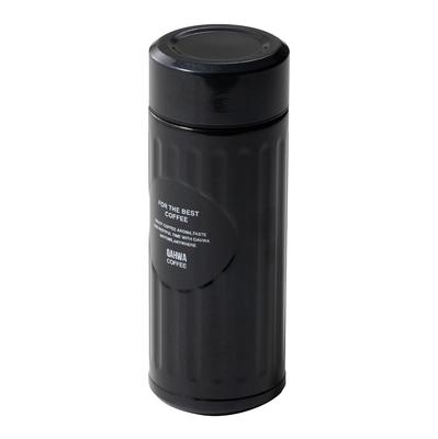 QAHWA Coffee Bottle 420ml Pearl Black Direct Drinking Vacuum Insulation Double Layer Structure Inner Teflon Coating Enjoy Taste Aroma CBG Japan