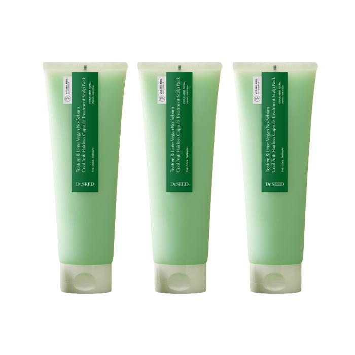 DR.SEED Teatree & Lime Vegan Oily Care Cool Anti-Hair Loss Shampoo 1000ml ,Water Scaler 500ml, Treatment Scalp Pack 250ml (13 Options)