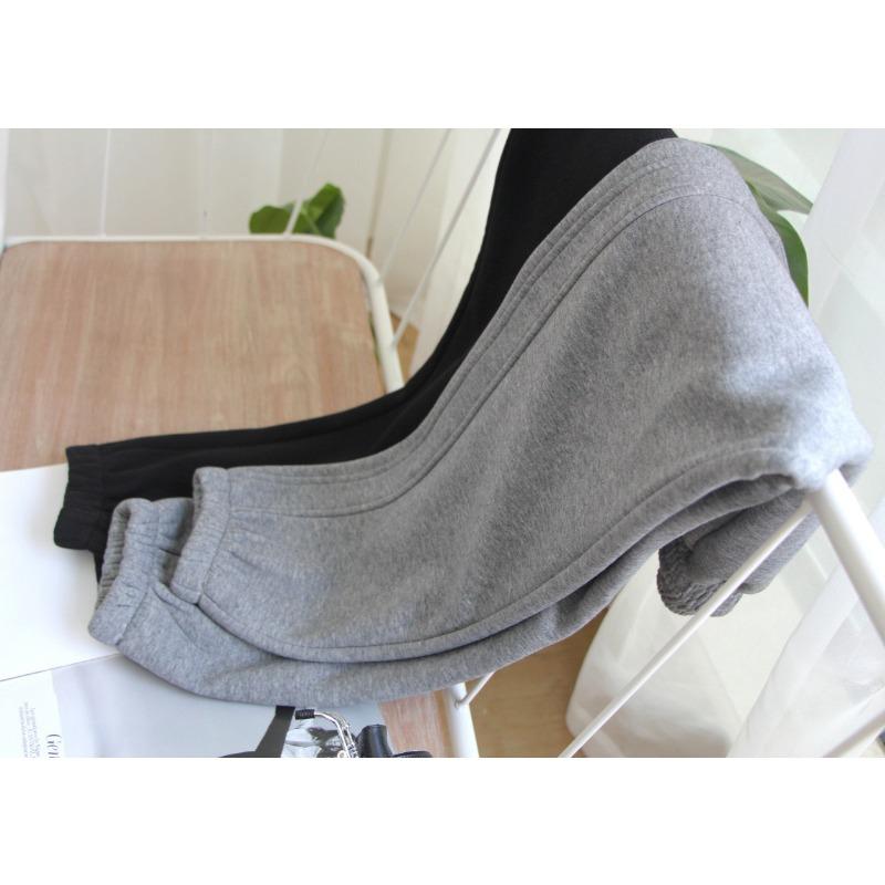 Women Solid Color Velvet Fashion Sport Winter Sweatpants Loose Casual Thick Plush Trousers