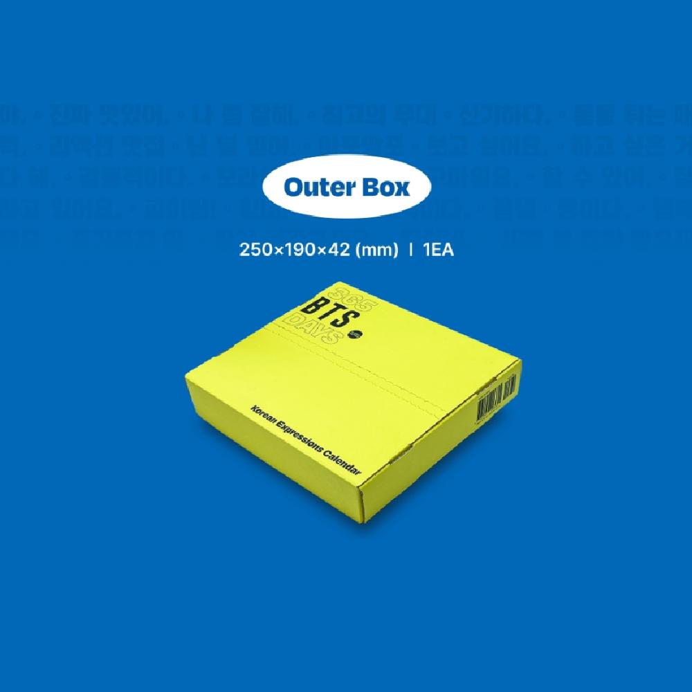 Calendario delle espressioni coreane in edizione globale da 365 BTS DAYS