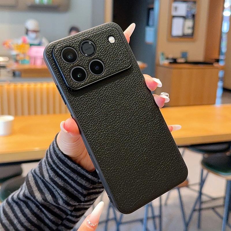 Good Skin Feel Lychee Plain Leather Phone Case For Honor Win honor Win RT Slim Protective Cover