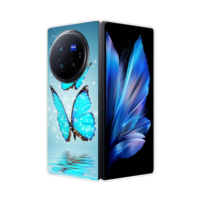 Per VIVO X Fold 3 Pro XFold 3 X Fold 2 Plus Custodia Cover Posteriore Rigida in PC Effetto Marmo Per Vivo X Fold3 Pro Fold2 Guscio Telefono Copertura Completa