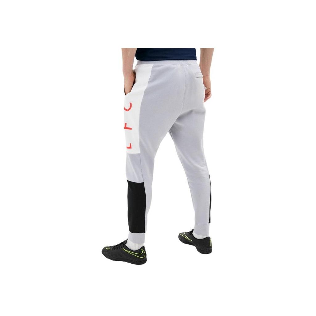 Nike Liverpool Fleecegefütterte Jogginghose mit Print und Bündchen an den Knöcheln Herren Unterteile Wolfsgrau CZ3423-012