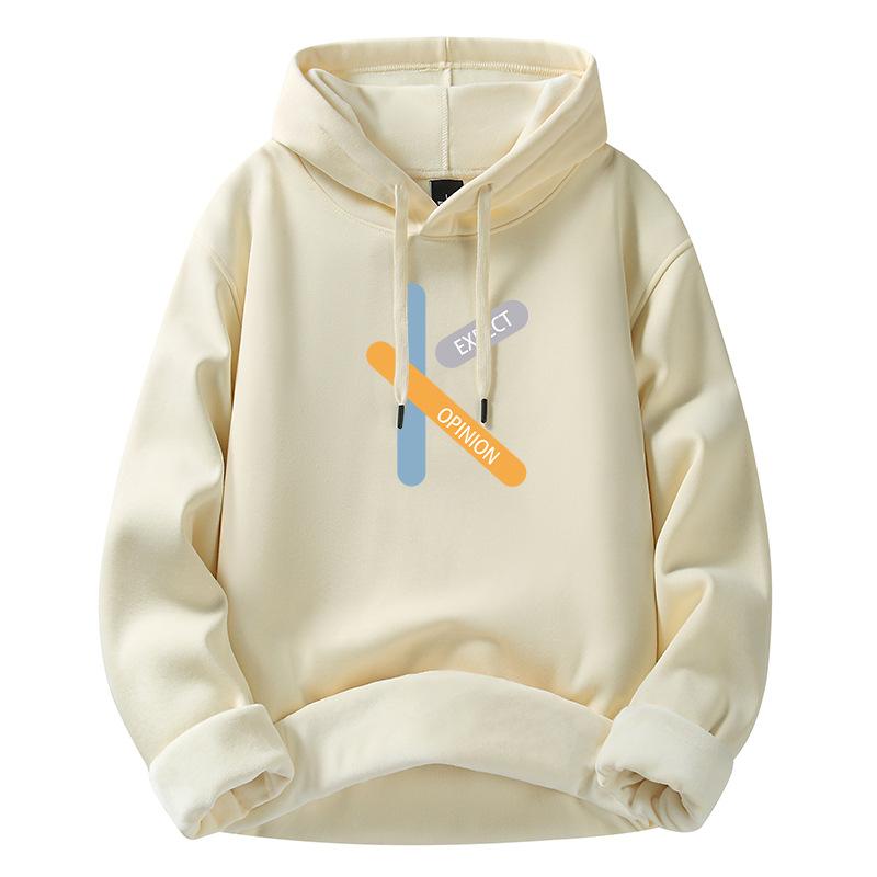 Men's Hoodie Loose Sweatshirt Warm Top Trendy Versatile Casual Sweatshirt