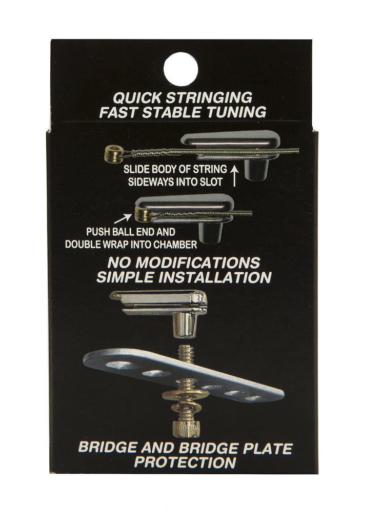 Big Rock Engineering Acoustic Guitar Power Pin and Plate (Black)