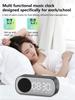 Bluetooth speaker, mirror-faced clock alarm clock smart speaker, bass-heavy FM card insertable small speaker
